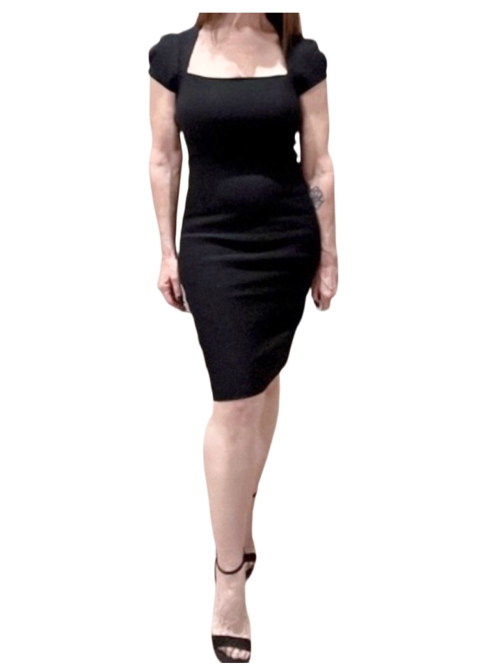 MODCLOTH Black Dress Sweetheart Neckline